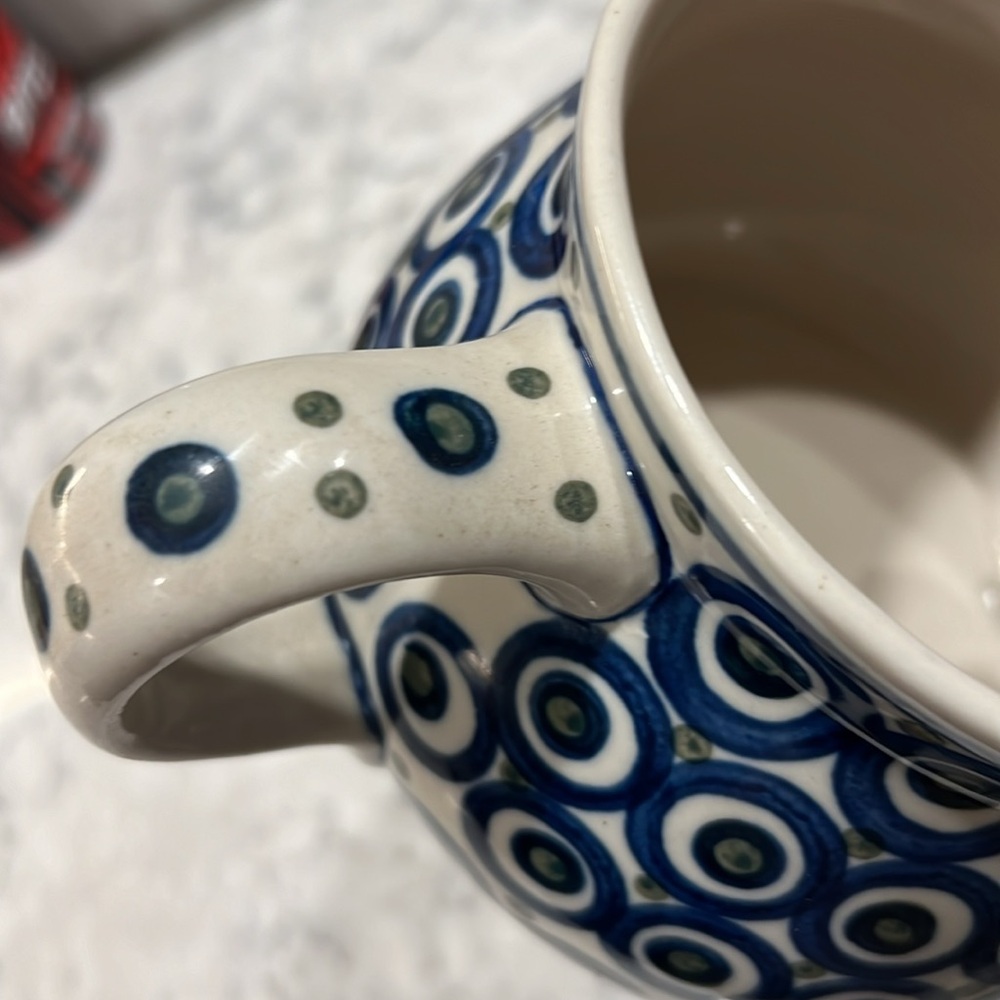 Polish Pottery Gravy Pitcher - Picture 5 of 7